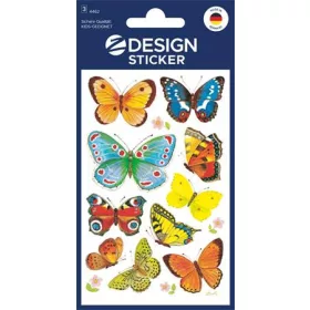   Matrica, papír, 3 ív, 76x120 mm, AVERY ZWECKFORM, Z-Design No.4462, lepkék (AY4462)