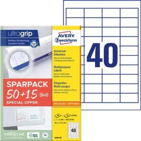  Etikett, univerzális, 48,5x25,4 mm, AVERY ZWECKFORM, Sparpack, 2600 etikett/csomag (AY478065)