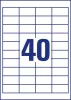 Etikett, univerzális, 48,5x25,4 mm, AVERY ZWECKFORM, Sparpack, 2600 etikett/csomag (AY478065)