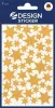 Matrica, 2 ív, 76x120 mm, AVERY ZWECKFORM, Z-Design No.52225, arany csillagok (AY52225)