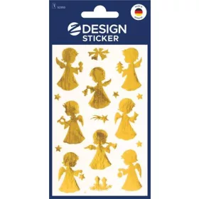   Matrica,  2 ív, 76x120 mm, AVERY ZWECKFORM, Z-Design No.52393, arany angyalkák (AY52393)