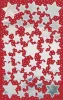 Matrica,  2 ív, 76x120 mm, AVERY ZWECKFORM, Z-Design No.52812, ezüst csillagok (AY52812)