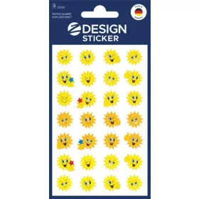   Matrica, papír, 3 ív, 76x120 mm, AVERY ZWECKFORM, Z-Design No.53133, napocska (AY53133)