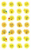 Matrica, papír, 3 ív, 76x120 mm, AVERY ZWECKFORM, Z-Design No.53133, napocska (AY53133)