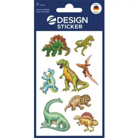   Matrica, papír, 3 ív, 76x120 mm, AVERY ZWECKFORM, Z-Design No.53145, dinoszauruszok (AY53145)