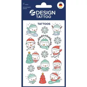   Matrica, tetoválás, 1 ív, 76x120 mm, AVERY ZWECKFORM, Z-Design No.54152,  hóember (AY54152)