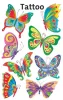 Matrica, tetoválás, 1 ív, 76x120 mm, AVERY ZWECKFORM, Z-Design No.56742, pillangók (AY56742)