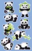 Matrica, műanyag, 1 ív, 76x120 mm, AVERY ZWECKFORM, Z-Design No.57297, panda (AY57297)