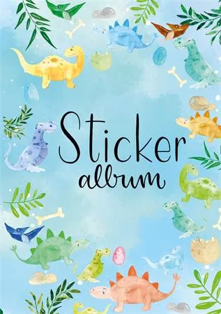 Matricagyűjtő album, A5, AVERY ZWECKFORM, dinoszaurusz (AY57793)