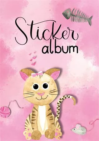 Matricagyűjtő album, A5, AVERY ZWECKFORM, cica (AY57794)