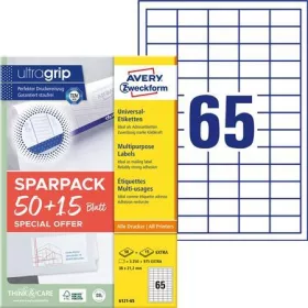   Etikett, univerzális, 38x21,2 mm, AVERY ZWECKFORM, Sparpack, 4225 etikett/csomag (AY612165)