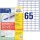 Etikett, univerzális, 38x21,2 mm, AVERY ZWECKFORM, Sparpack, 4225 etikett/csomag (AY612165)
