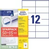 Etikett, univerzális, 105x48 mm, AVERY ZWECKFORM, Sparpack, 780 etikett/csomag (AY617565)