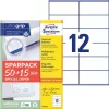 Etikett, univerzális, 105x48 mm, AVERY ZWECKFORM, Sparpack, 780 etikett/csomag (AY617565)