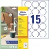 Etikett, univerzális, 51mm, kör, AVERY ZWECKFORM, 150 etikett/csomag (AY622510)