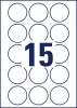 Etikett, univerzális, 51mm, kör, AVERY ZWECKFORM, 150 etikett/csomag (AY622510)