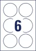 Etikett, univerzális, 80 mm, kör, AVERY ZWECKFORM, 60 etikett/csomag (AY622910)