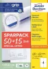Etikett, univerzális, 105x148 mm, AVERY ZWECKFORM, Sparpack, 260 etikett/csomag (AY6601)