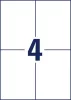 Etikett, univerzális, 105x148 mm, AVERY ZWECKFORM, Sparpack, 260 etikett/csomag (AY6601)