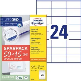   Etikett, univerzális, 70x36 mm, AVERY ZWECKFORM, Sparpack 1560 etikett/csomag (AY6602)