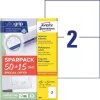 Etikett, univerzális, 210x148 mm, AVERY ZWECKFORM, Sparpack, 130 etikett/csomag (AY6604)