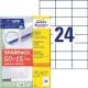 Etikett, univerzális, 70x37 mm, AVERY ZWECKFORM, Sparpack, 1560 etikett/csomag (AY6605)
