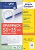 Etikett, univerzális, 70x37 mm, AVERY ZWECKFORM, Sparpack, 1560 etikett/csomag (AY6605)