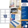 Névjegykártya, 85x54 mm, 185 g, mikroperforált, AVERY ZWECKFORM, 100 db/csomag (AYC3201010)