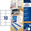 Névjegykártya, 85x54 mm, 185 g, mikroperforált, AVERY ZWECKFORM, 100 db/csomag (AYC3201010)