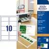 Névjegykártya, 85x54 mm, 200 g, mikroperforált, AVERY ZWECKFORM, 100 db/csomag (AYC3201110)