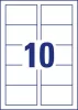 Névjegykártya, 85x54 mm, 200 g, mikroperforált, AVERY ZWECKFORM, 100 db/csomag (AYC3201110)