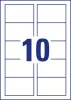 Névjegykártya, 85x54 mm, 200 g, mikroperforált, AVERY ZWECKFORM, 250 db/csomag (AYC3201125)