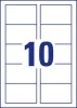 Névjegykártya, 85x54 mm, 270 g, mikroperforált,  AVERY ZWECKFORM, 250 db/csomag (AYC3202625)