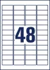 Etikett, univerzális, eltávolítható, 45,7x21,2 mm, AVERY ZWECKFORM, 1440 etikett/csomag (AYL4736REV25)