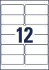 Etikett, 99,1x42,3 mm, poliészter, időjárásálló, AVERY ZWECKFORM, fehér, 240 etikett/csomag (AYL477620)