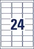 Etikett, univerzális, 63,5x33,9 mm, extra erős, polietilén, AVERY ZWECKFORM, 240 etikett/csomag (AYL791210)