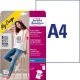 Fólia, vasalható, A4, tintasugaras nyomtatóba, világos textilhez, AVERY ZWECKFORM (AYMD1001)