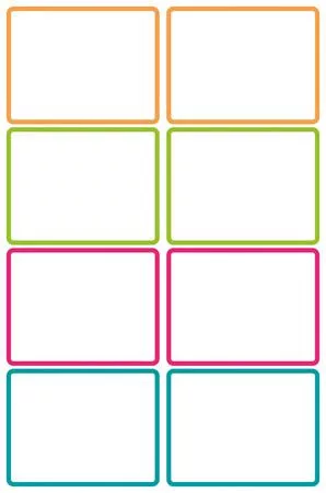 Címke, műanyag, iskolai, 46x33 mm, kézzel írható, AVERY ZWECKFORM, színes, 16 címke/csomag (AYNAME16C)