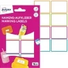 Címke, műanyag, iskolai, 46x33 mm, kézzel írható, AVERY ZWECKFORM, színes, 16 címke/csomag (AYNAME16C)