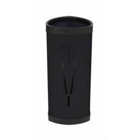 Esernyőtartó, fém, ALBA Tria2, fekete (BAF68)