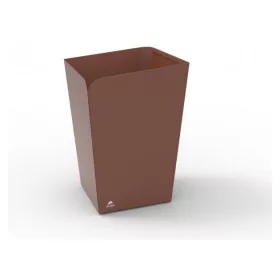 Papírkosár, 18 liter, fém, ALBA, terrakotta (BAF96)
