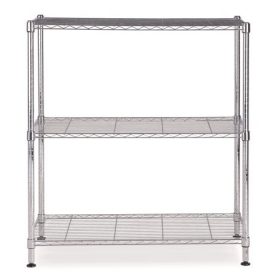 Polcrendszer, fém, 3 polc, 90x90x35 cm, ALBA (BAMOBI3M)