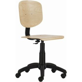   Munkaszék, gázliftes, háttámlás, fa ülőfelület és támla, 1030 Nor, bükk (BBSZV134)
