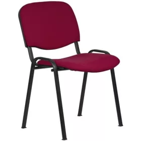   Tárgyalószék, szövetborítás, fekete fémváz, Felicia, bordó (BBSZV153)