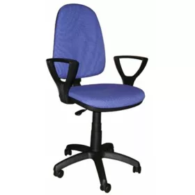   Irodai forgószék, szövetborítás, LX karfás, Megane, kék (BBSZV165)
