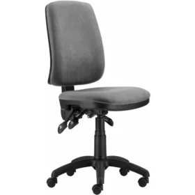   Irodai forgószék, szövetborítás, fekete lábkereszt, 1640 ASYN, szürke (BBSZV197)
