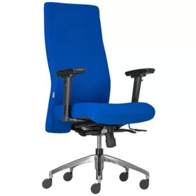   Irodai forgószék, fém lábkereszt, magas háttámla, ülésmélység állítás Boston, kék (BBSZV201)