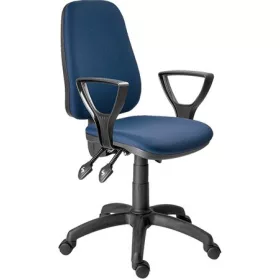   Irodai forgószék, szövetborítás, fekete lábkereszt, 1140, sötétkék (BBSZV245)