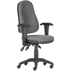   Irodai forgószék, szövetborítás, fekete lábkereszt, karfával Xenia ASYN , szürke (BBSZV276)