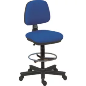   Irodai forgószék, lábtartóval,   Bora,fekete-szürke (BBSZV297)